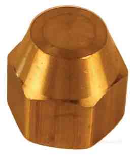 Brass Fittings -  Parker 640f-8 Flanged Cap Nut 1/2 Inch