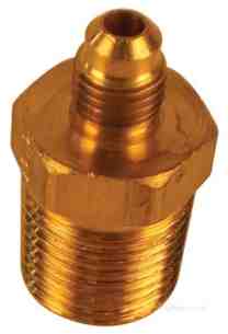 Brass Fittings -  Parker 48f-4-8 Male Flanged X Male Pipe Thread Half Union 1/4 X 1/2 Inch