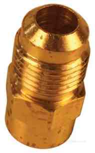 Brass Fittings -  Parker 46f-8-4 Male Flanged X Female Connector (npt) 1/2 X 1/4 Inch