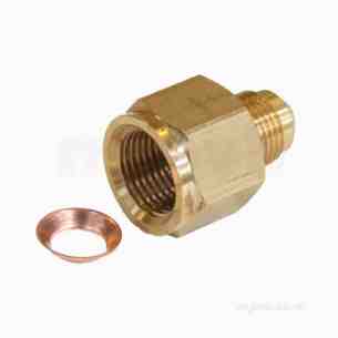 Brass Fittings -  Bullfinch Lgl Ur3-86 Reducer Female Flared X Male Flared 1/2 X 3/8 Inch