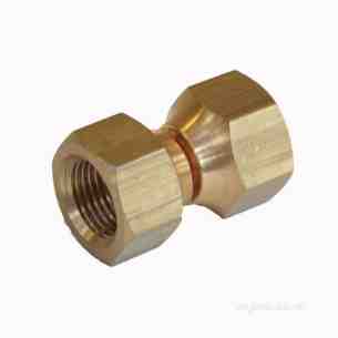 Brass Fittings -  Bullfinch Lgl Manifold Coupling Flared 3/8 Inch