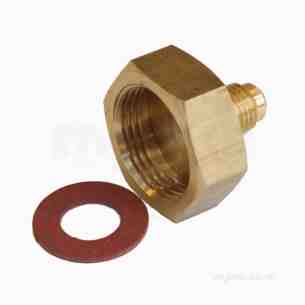 Bullfinch Lgl Cylinder Adaptor Male Flared X Fbsp 1/4 X 3/4 Inch