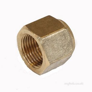 Brass Fittings -  Bullfinch Lgl Short Flared Nut 5/8 Inch