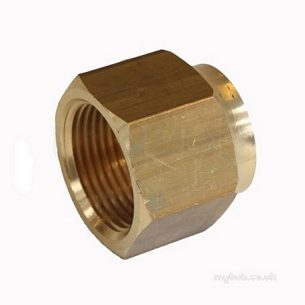 Brass Fittings -  Bullfinch Lgl Flared Short Reducing Nut 7/8 X 3/4 Inch