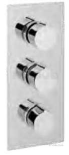 Eastbrook Brassware -  Eastbrook Triple Control Shower Valve Only Ch
