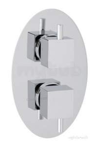 Eastbrook Brassware -  Eastbrook Oval Twin Plate Round Rings Chrome