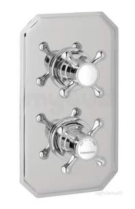 Eastbrook Brassware -  Eastbrook Traditional Twin Plate Only Chrome