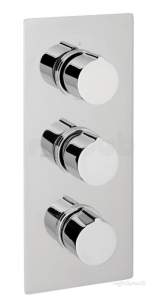 Eastbrook Brassware -  Eastbrook Square Triple Plate Round Rings Ch