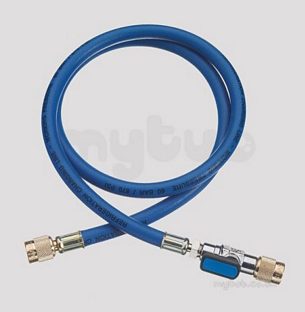 Service Tools and Equipment -  Javac Heavy Duty Hose Comes With Ball Valve 72 Inch Blue