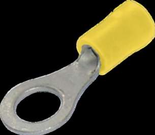 Electrical Accessories and Components -  Specialised Wiring Accesories Ring Terminal 3.7mm Yellow (pack Of 100)