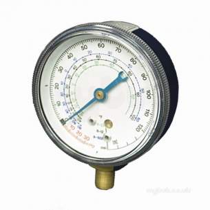 Service Tools and Equipment -  Tif 9632r Glycerin Pressure Gauge Psi/bar/farenheit