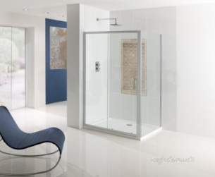 Eastbrook Showers -  Eastbrook Cotswold Vulcan 1000mm Slider Silver