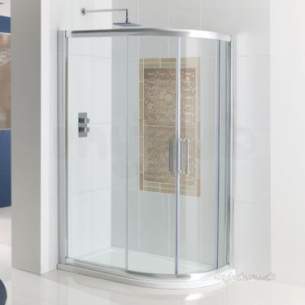 Eastbrook Showers -  Corniche Easy Clean Offset Quad 900x800 Silver 69.0063