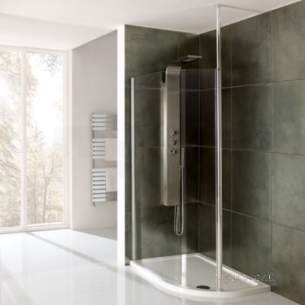 Eastbrook Showers -  Round Pole Walk In Offset 1300 69.0147