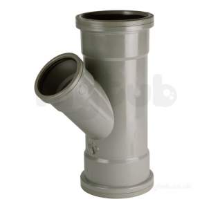 Osma Above Ground Drainage -  Compact D/s Unequal Bch 45deg 6cs219-e