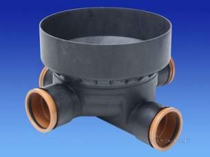 Osma Below Ground Drainage -  6d936 Wavin D/s Equal Nic Base 160x160mm