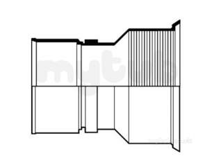 Twinwall Pipe and Fittings -  Wavin 3150mm S/s Adaptor-ci/cw 6tw128