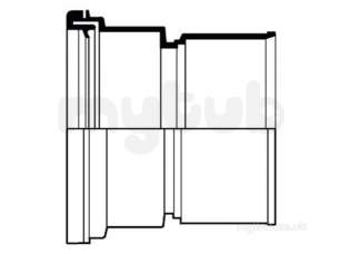 Twinwall Pipe and Fittings -  150mm D/s Adaptor-tw Clay 6tw129