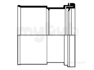 Twinwall Pipe and Fittings -  150mm D/s Adaptor-150mmtw/bs 6tw142