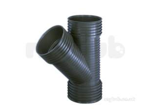 Twinwall Pipe and Fittings -  150mm D/s Junction-45 Deg 6tw213