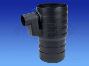 Twinwall Pipe and Fittings -  Wavin 150mm P/e Road Gully-900 6tw650