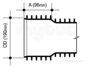 Osma Ultrarib -  6ur046 150 U/rib Pipe 6 Metre S/s