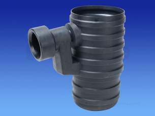 Wavin UltraRib Large Diameter Drainage -  Wavin Ur Road Gully-450x750 Bk 150 S/s 6ur590