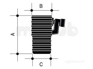 Wavin UltraRib Large Diameter Drainage -  Wavin Ur Road Gully-450x750 Bk 150 S/s 6ur590