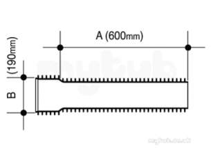 Osma Ultrarib -  6ur869 150 U/rib S/s Rocker Pipe