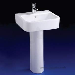 Ideal Standard Create -  Ideal Standard Square E3100 500 X 450mm One Tap Hole Basin White