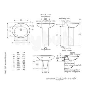 Ideal Standard Luxury -  Ideal Standard Kyomi E5140 Pedestal White