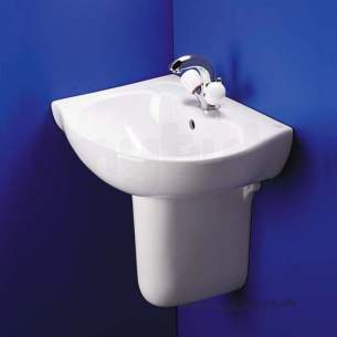 Ideal Standard Space -  Ideal Standard Space E7132 One Tap Hole Right Hand O/set Corner Basin Wh