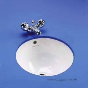 Armitage Vanity Basins -  Armitage Shanks Cherwell S2570 405mm V Basin White S257001