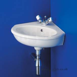 Armitage Sandringham Select -  Armitage Shanks Sandringham-corex S2703 One Tap Hole Corner Basin Wh