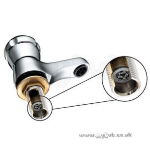 Armitage Shanks Domestic Brassware -  Armitage Shanks Ecoflow S8011 Pllr Tap Flow Limiter 6lpm S8011nu