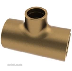 Yorkshire Ghd General High Duty Fittings -  Yorks 25 Ghd Tee 15mm X 8mm Red Branch