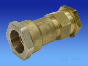 Wavin Civils -  Trigon Brass Couplg-copper Bz 25x22 12.5 71902522