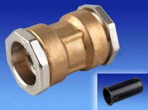 Wavin Civils -  Trigon Brass Coupler Bz 63 12.5 71906500