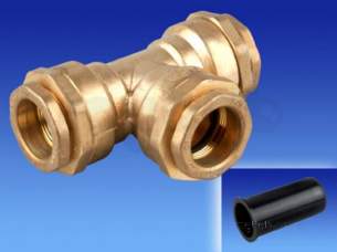 Wavin Civils -  Trigon Brass Tee 90 Degree Bz 63 12.5 71906700