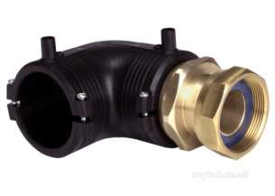 Georg Fischer Black Electrofusion Pe Fittings -  Georg Fischer Ef 90d Tran Elb Fi Br L/nut 40-1.1/4