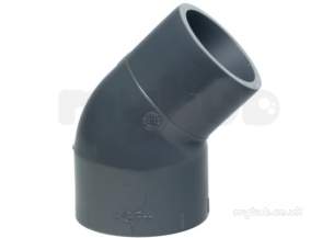 Georg Fischer Upvc Fittings and Valves Metric -  Georg Fischer Pro-fit 45d Elbow 211503 63-50