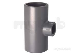 Georg Fischer Pvc Fittings 1 and Below -  Georg Fischer Upvc 90d Reducing Tee 212011 1-1/2 721201141