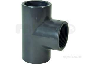 Georg Fischer Pvc Fittings 1 and Below -  Georg Fischer Upvc Equal Tee Bsp 212016 3/4 721201607