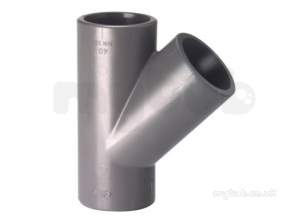 Georg Fischer Pvc Fittings 1 and Below -  Georg Fischer Upvc 45d Equal Tee 212511 1/2 721251106