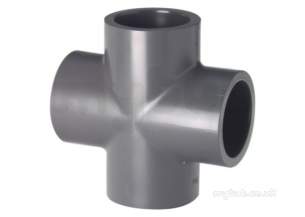 Georg Fischer Upvc Fittings and Valves Metric -  Georg Fischer Upvc Cross 213001 20 721300106