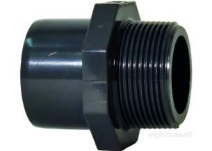 Georg Fischer Upvc Fittings and Valves Metric -  Georg Fischer Upvc Adaptor Nipple 1.1/4-32-40