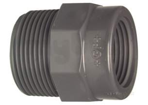 Georg Fischer Pvc Fittings 1 and Below -  Georg Fischer Upvc Red Bush Bsp 219108 1x1/2 721910842
