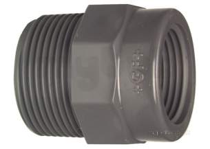 Georg Fischer Pvc Fittings 1 and Below -  Georg Fischer Upvc Red Bush Bsp 219108 1/2x3/8 721910834