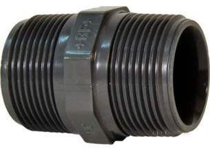 Georg Fischer Pvc Fittings 1 and Below -  Georg Fischer Upvc Hexagon Nipple 219119 1 721911908