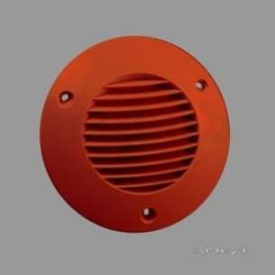 Kane International Combustion Test Equipment -  Icon Rnd Ext Grille 100mm Terracotta